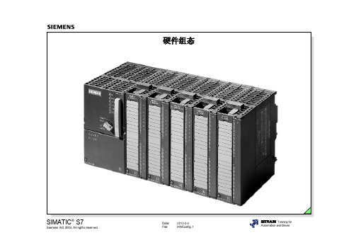 西门子s7-300系列plc硬件组态