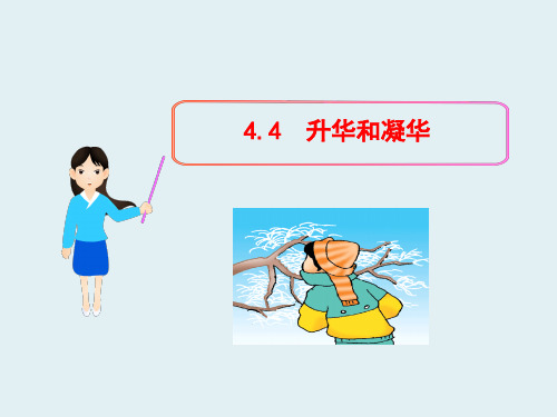 粤教沪科初中物理八上《4.4 升华和凝华》PPT课件