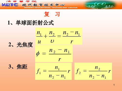 1单球面折射公式