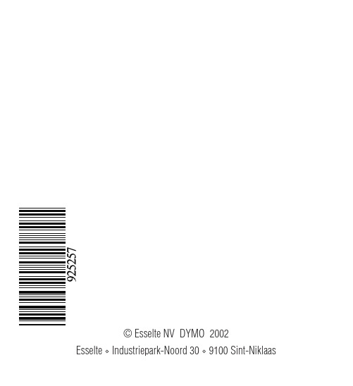 Esselte NV DYMO 2002电子标签机使用说明书