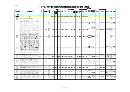 检查企业项目列表__十一五期间自治区重点产业发展技术改造资金项目表(桂林)