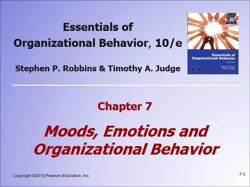 组织行为学精要第十版chapter emotions and moods