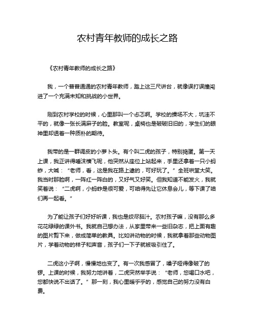 农村青年教师的成长之路