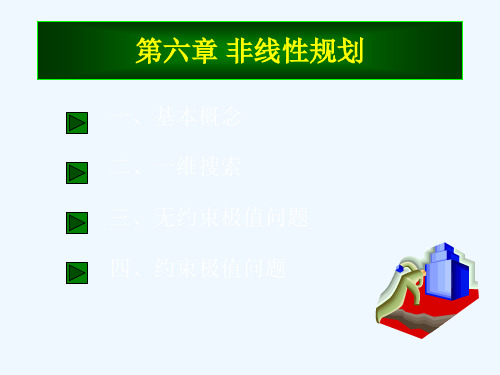 西北农林科技大学运筹学课件第六章非线性规划