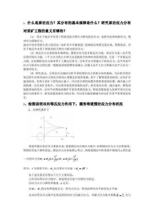 第二章 矿山岩体的原岩应力及其重新分布