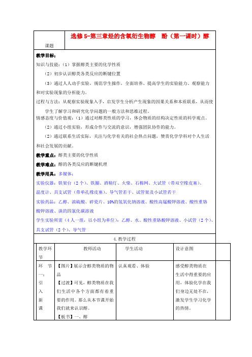 2020年10月海南省中学高中化学课堂教学评比 《醇》教