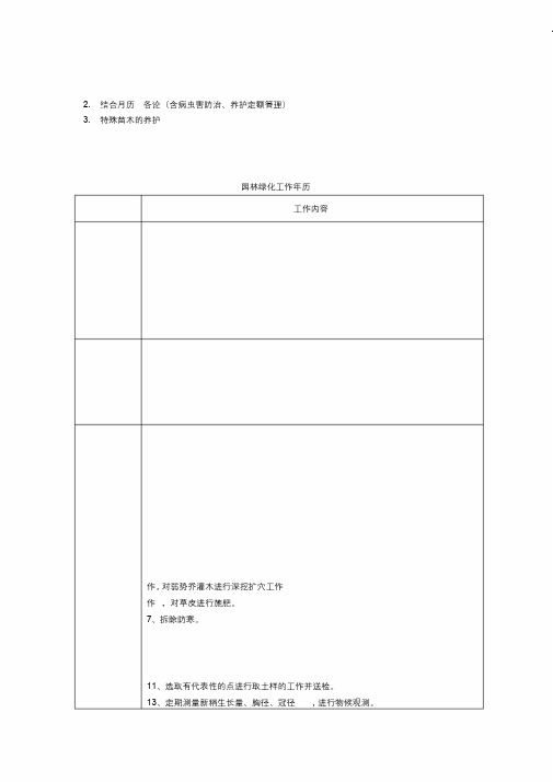 北方园林绿化养护指导手册