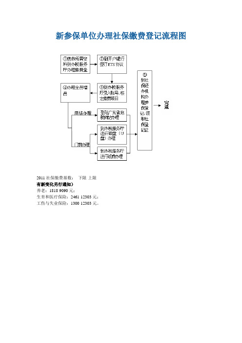 新参保单位办理社保缴费登记流程图