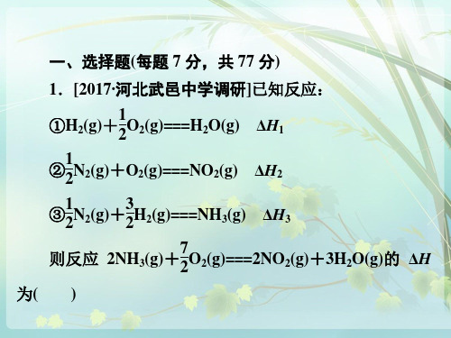 2019届一轮复习 盖斯定律及其应用练习课件(35张)
