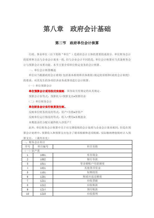 2019年初级会计第77讲_政府单位会计核算(1)