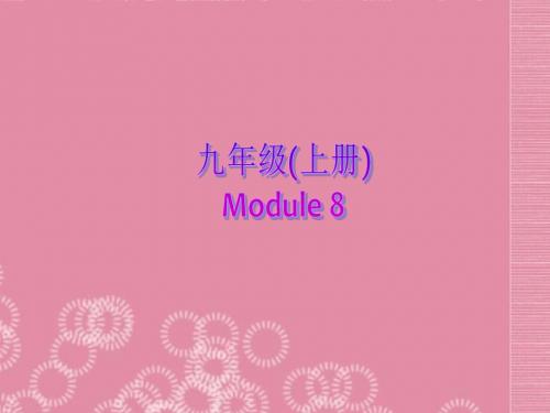 年九年级英语上册 Module 8 Photos Unit 3 Language in use课件 外研版