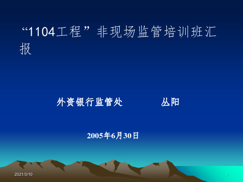 1104报表体系说明课件PPT