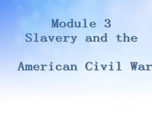 slavery and American civil warPPT
