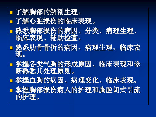 第三十章胸部损伤病人的护理课件