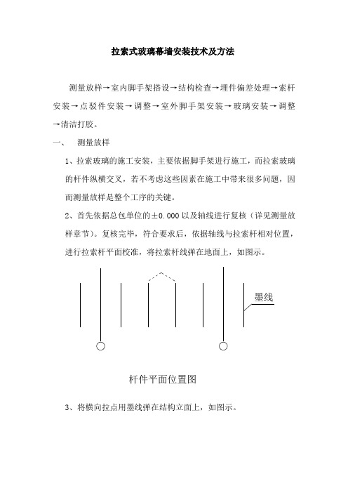 拉索式玻璃幕墙安装技术及方法