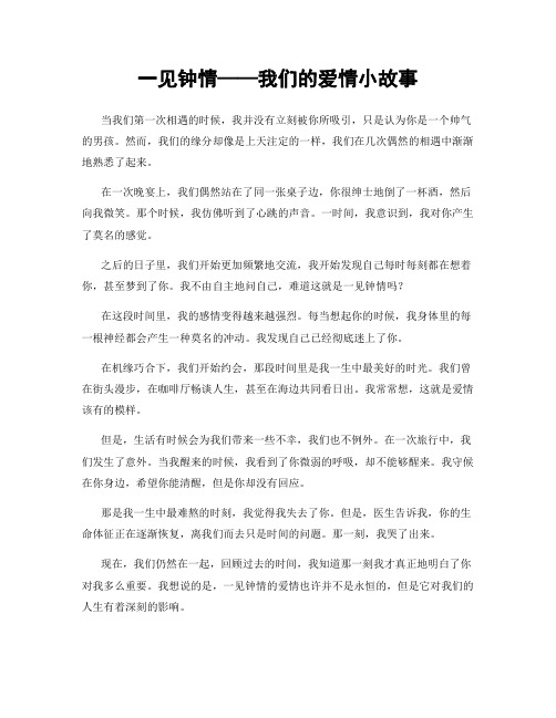 一见钟情——我们的爱情小故事