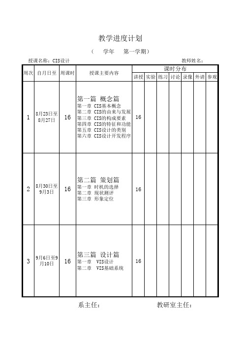 CIS教案