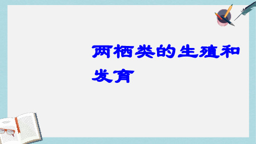 【八下生物】新人教版八年级生物下册第7单元第1章第3节_两栖动物的生殖和发育ppt课件-精选课件