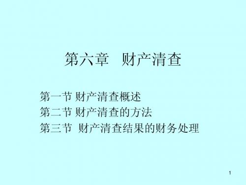 会计学原理—财产清查6