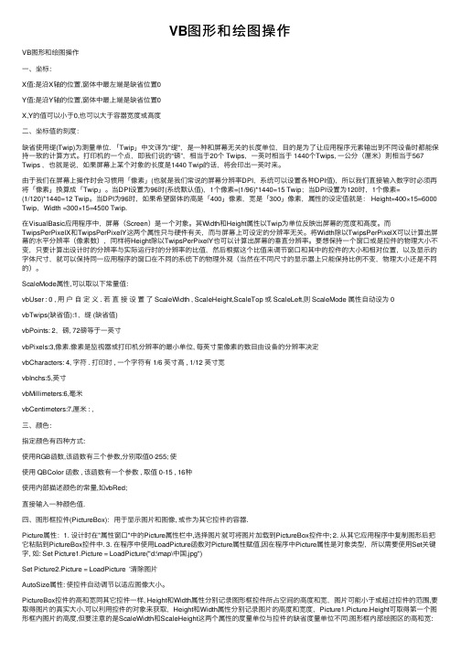 VB图形和绘图操作