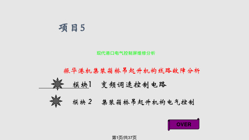 集装箱岸桥起升机构电控故障维修三PPT课件