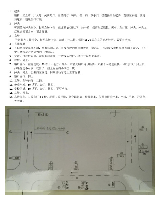 聊城市科目三4号线图解