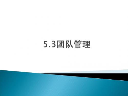 【西安交大】管理学-5-3团队管理