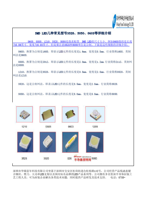 常见LED封装形式