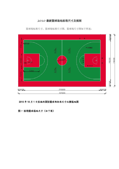 2010最新篮球场地标准尺寸及规则