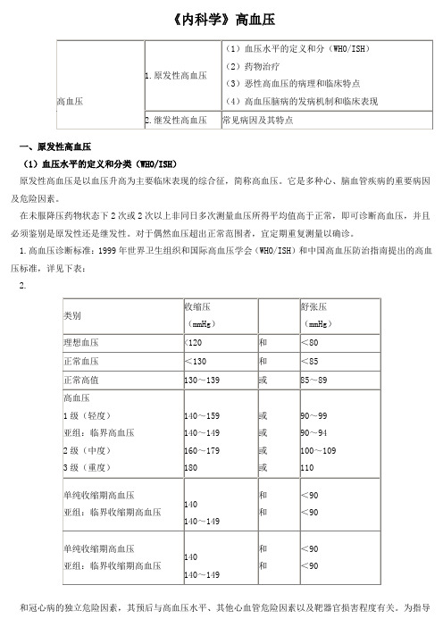 《内科学》高血压