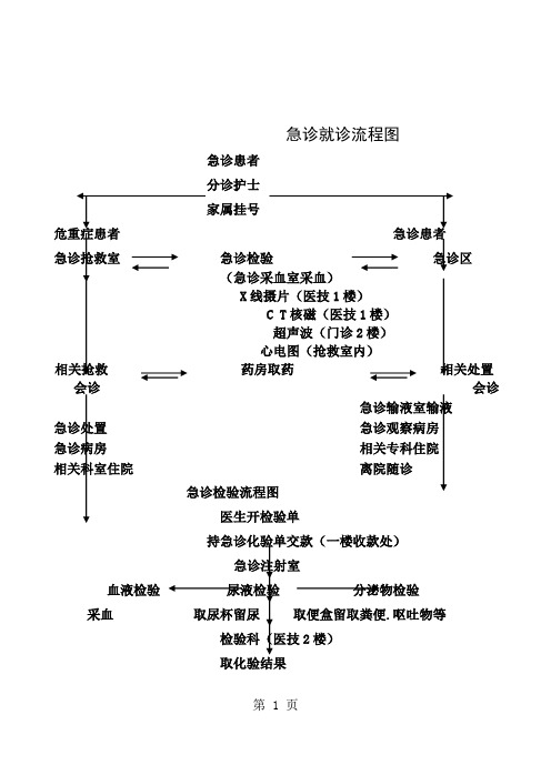 急诊就诊流程图5页