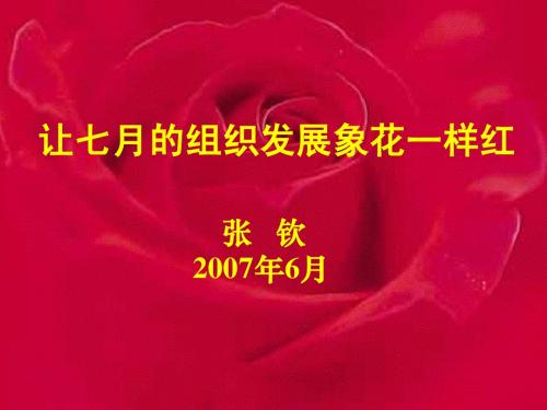 组织象花儿一样红