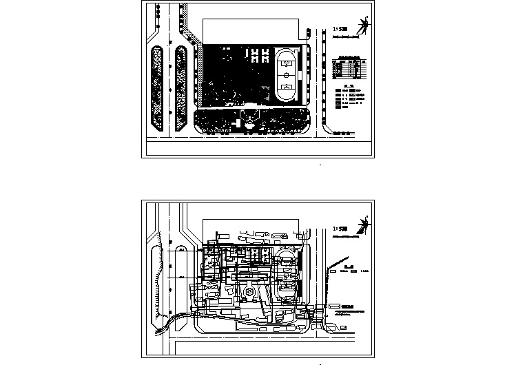 【设计图纸】某校园规划施工图(精选CAD图例) 