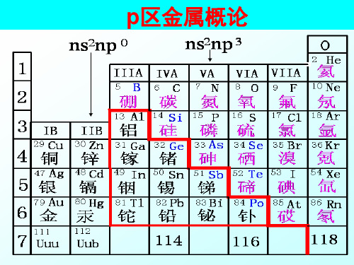 第二十一章 p 区金属