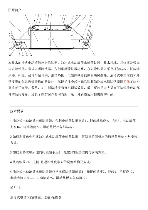 油冷式电动滚筒(电磁、永磁)除铁器的制作技术