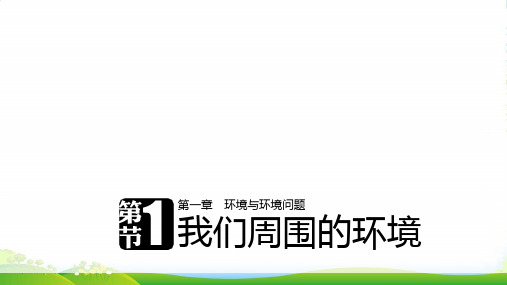 同步备课套餐之地理人教版选修6课件：第一章 环境与环境的问题 第一节