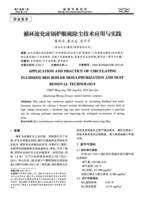 循环流化床锅炉脱硫除尘技术应用与实践