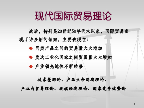 第五讲现代国际贸易理论