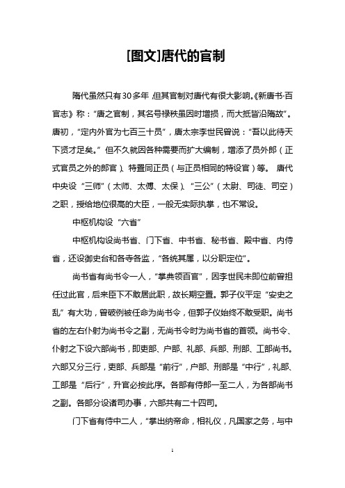 [图文]唐代的官制