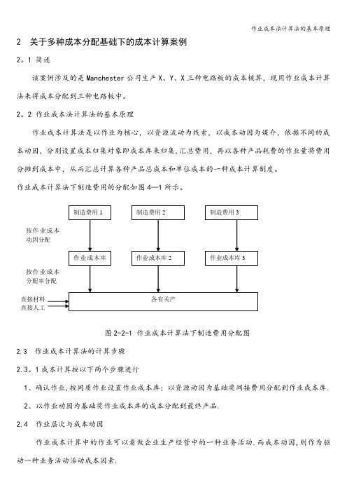 作业成本法计算法的基本原理