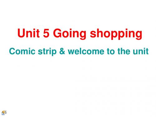 七年级英语Go shopping Comic strip课件