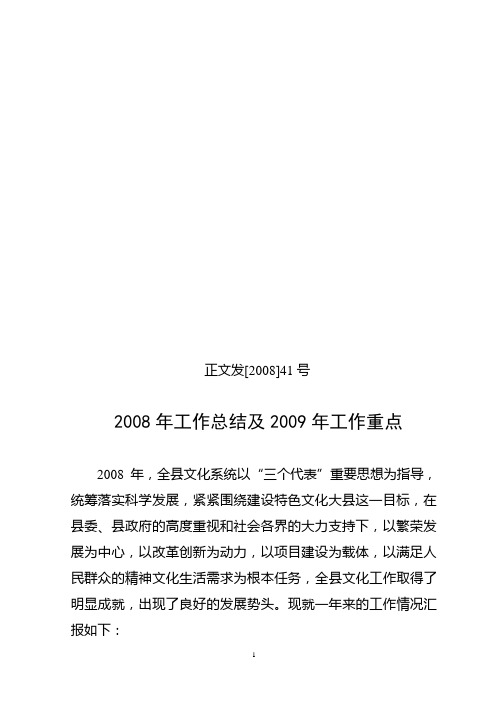 2008年工作总结及2009年工作重点.doc1