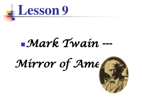 Mark Twain --- Mirror of America