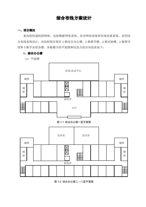 1.综合布线方案设计