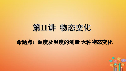 江西省中考物理 物态变化命题点温度及温度的测量六种物态变化 课件