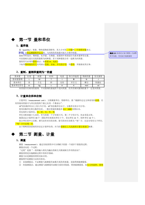 一级注册计量师-知识点整理-第二章