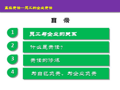 赢在责任员工的企业责任培训ppt课件