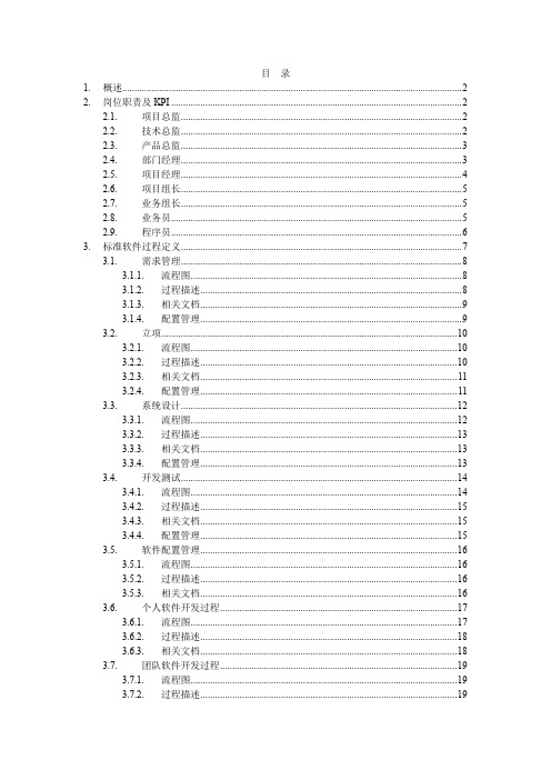 IT项目管理规范及岗位职责