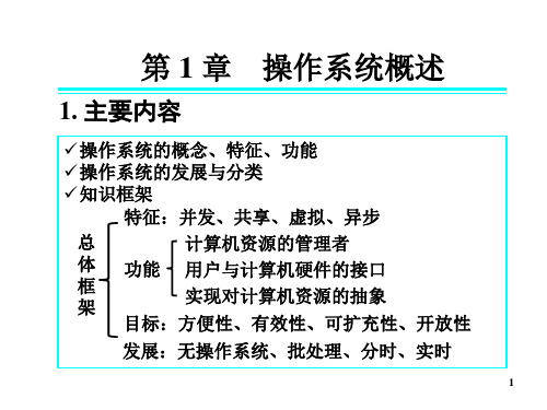 操作系统期末复习大纲