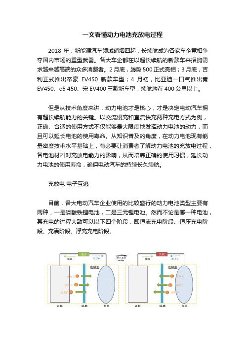 一文看懂动力电池充放电过程